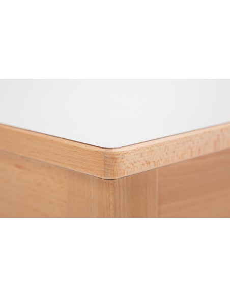 Masă grădiniță pătrată 75 x 75 x 25 cm, blat masă din HPL