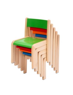 Scaun grădiniță stivuibil Amik, color