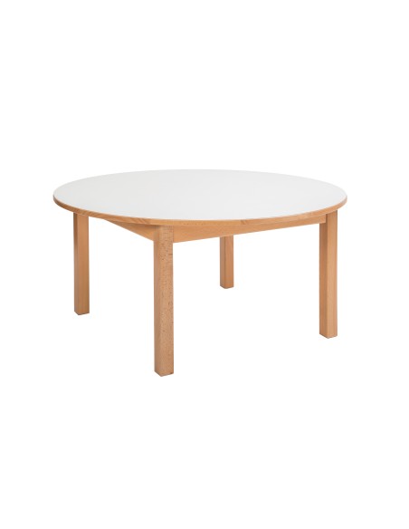Runder Kindergartentisch, Durchmesser Ø 120 cm, HPL-Tischplatte