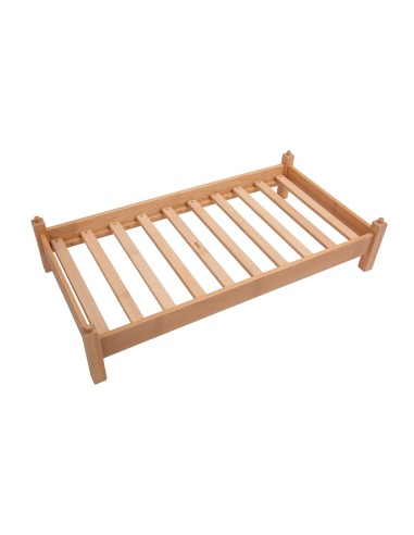Stackable kindergarten bed - solid wood
