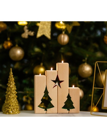 Christmas decoration, made of beech wood