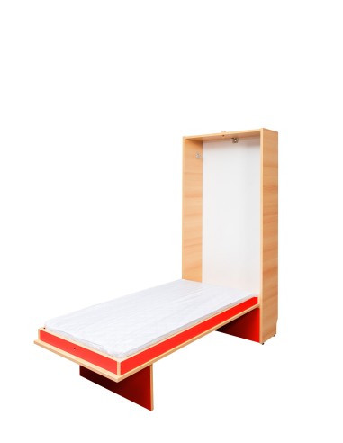 Fold-away kindergarten bed – coloured, Melamine...