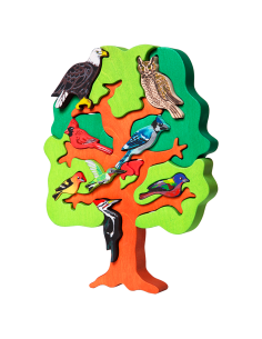 Nordamerika Vögel - Montessori 3D Puzzle, Holz,... 2