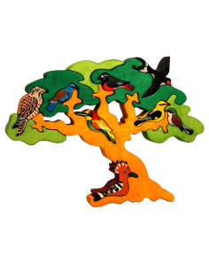 Zugvögel - Montessori 3D Puzzle, Holz, mehrfarbig, 28 x...