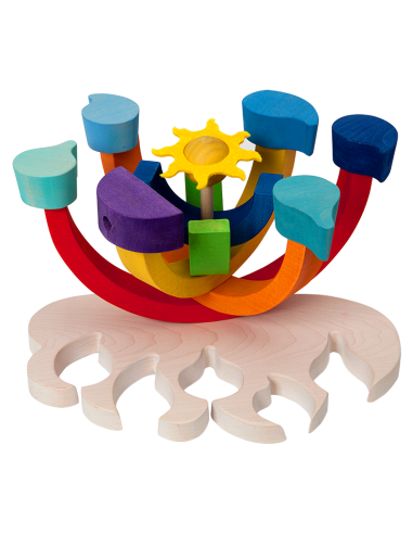 Curcubeu - Puzzle 3D Montessori, lemn,...