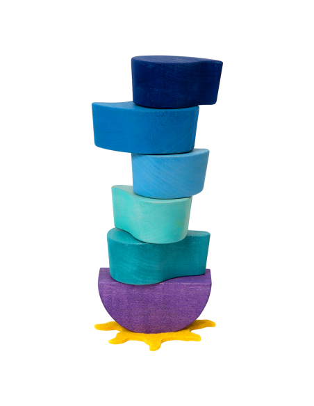 Rainbow - Montessori 3D Puzzle, wooden, multicolor, 27.5 x 15 cm, 13 Pieces