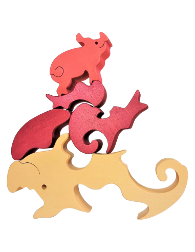 Family of Piglets - Montessori 3D Puzzle,...