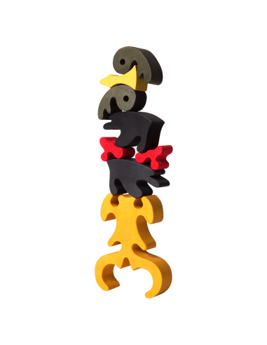 Owl - Montessori 3D Puzzle, wooden, multicolor,...