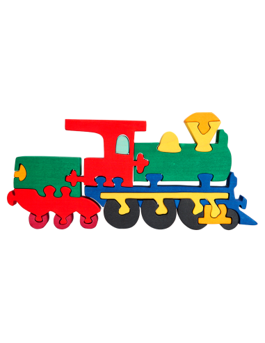 Lokomotive - Montessori 3D Puzzle, Holz,...