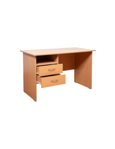 Office Desk, 2 Drawers, Melamine Chipboard,...