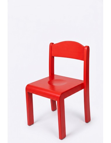 Bunt lackierter stapelbarer Kindergartenstuhl...