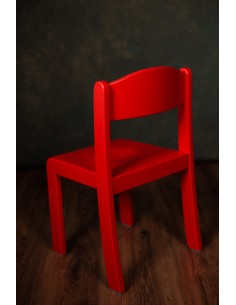 Color Painted Stackable Solid Wood Kindergarten Chair – Huny 2