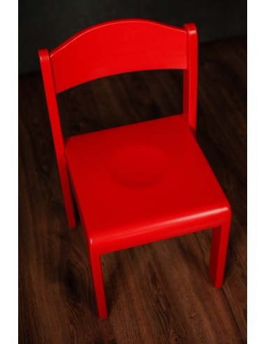 Scaun grădiniță stivuibil Huny, lemn masiv, color